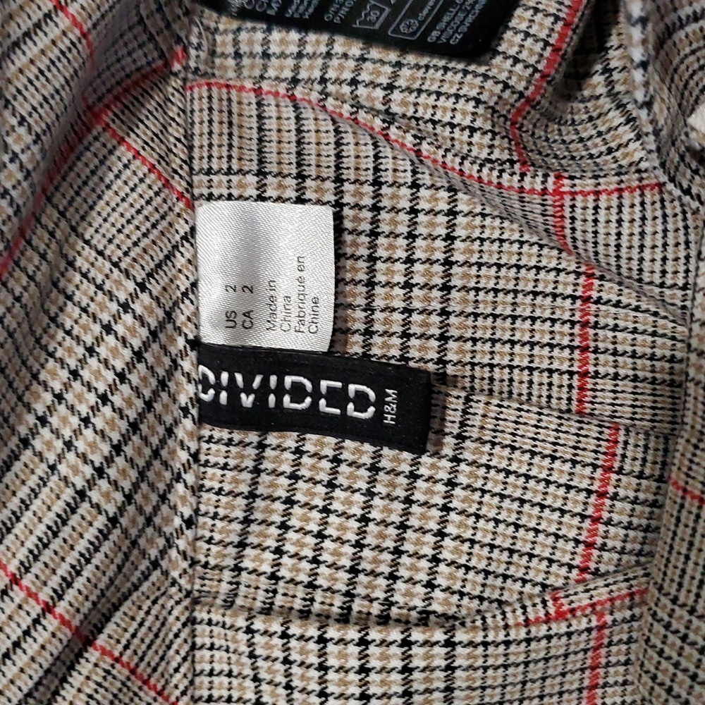 Divided Plaid Pleated school girl  Preppy  Micro Mini Skirt - Picture 7 of 8